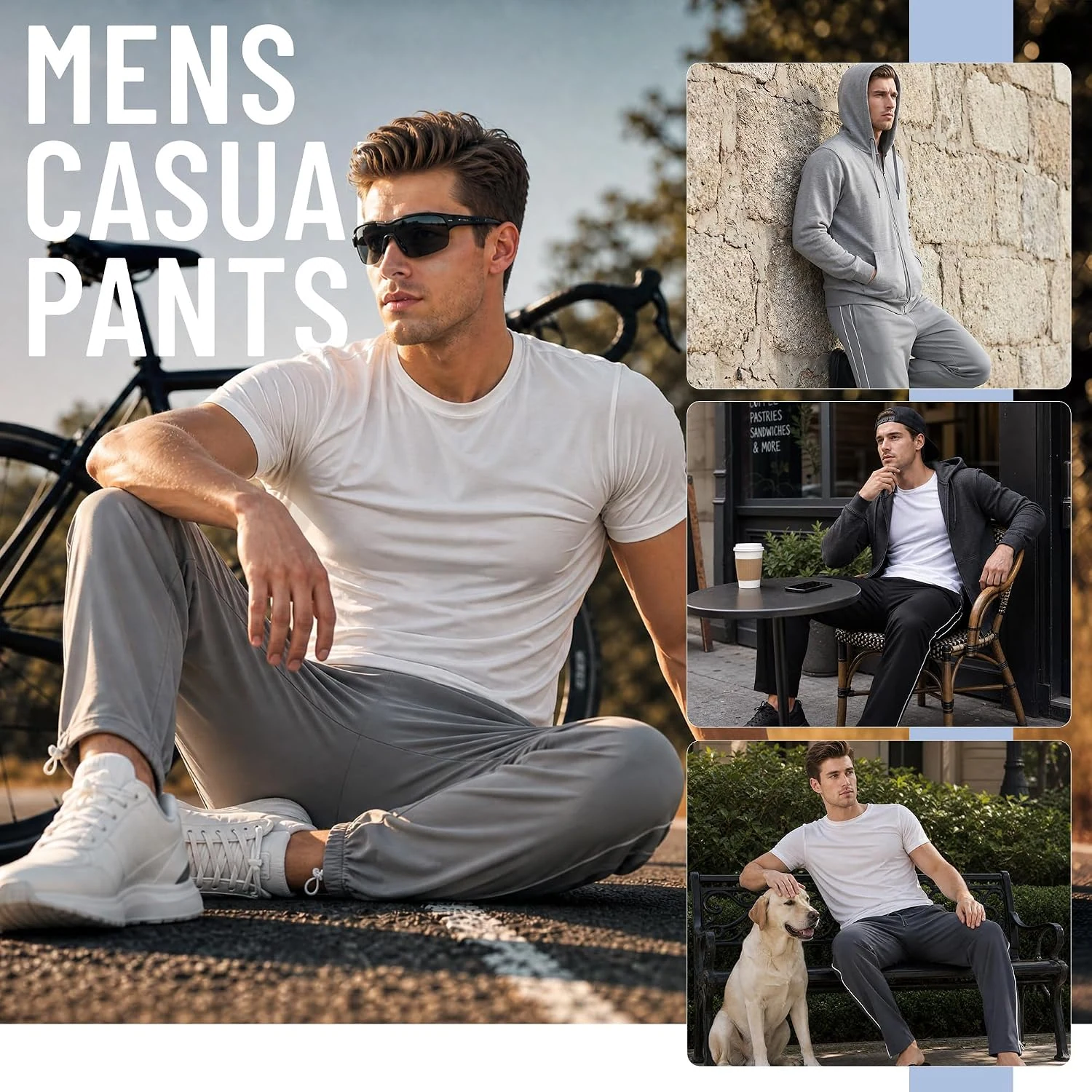 Men's Cotton Joggers II, Dark Grey