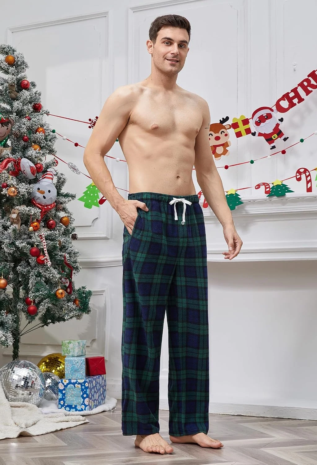 Men's Fleece Lounge Pants IV, C