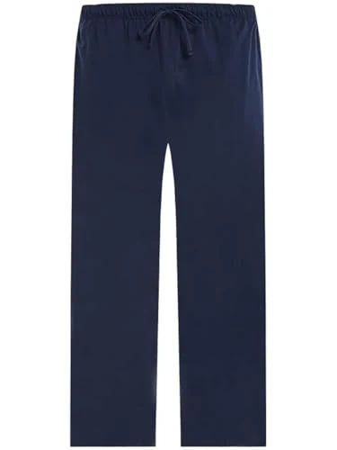 Men's Cotton Pajama Pants, Navy